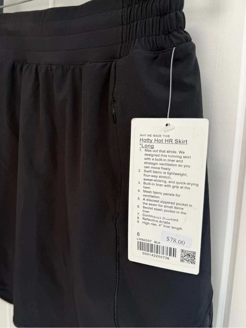 Lululemon Hotty Hot HR Skirt *Long Size 6